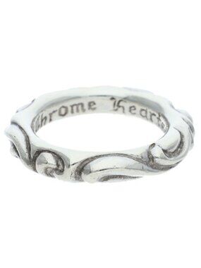 Chrome Hearts Scrl Band Scroll Silver Ring